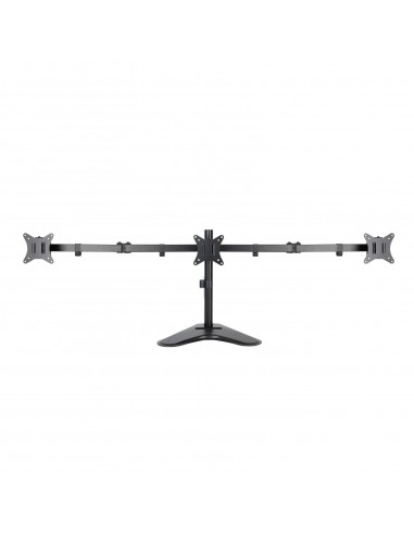 Soporte mesa tooq 3 pantallas gira incli 3 brazos 17 - 27 negro