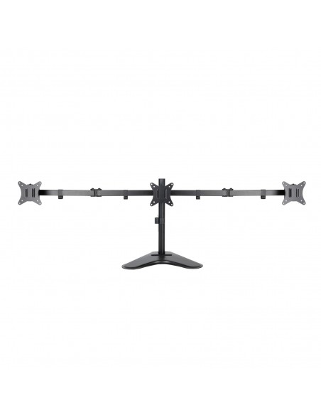 Soporte mesa tooq 3 pantallas gira incli 3 brazos 17 - 27 negro