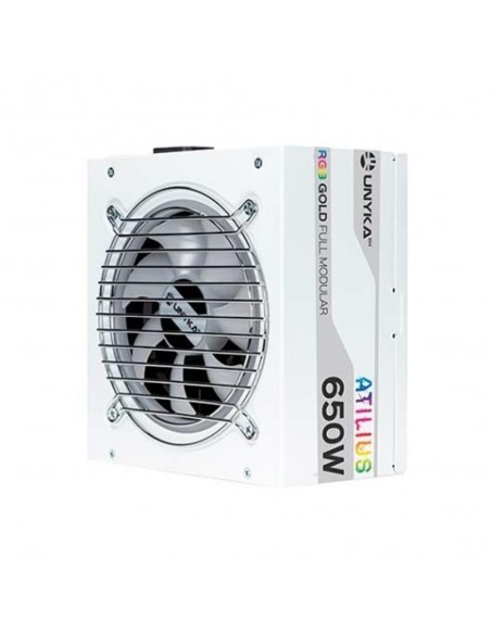 Fuente de alimentacion unykach atilius white gaming atx 650w