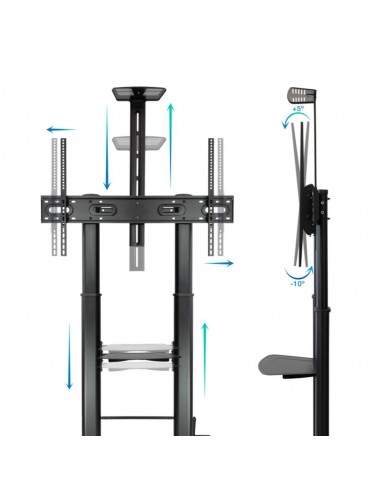 Soporte suelo con ruedas tooq hasta 100 pulgadas vesa 1000 x 600 max 100kg