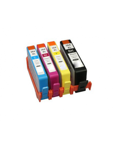 Cartucho de tinta compatible dayma hp n364 xl negro foto cb317ee