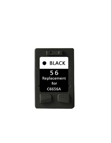 Cartucho de tinta compatible dayma hp n56 negro c6656a