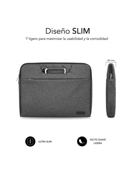 Funda subblim business laptop sleeve para portatil 13.3 pulgadas - 14 pulgadas gris