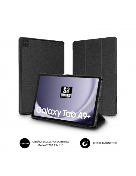 Funda subblim shock case para samsung tab a9+ 11 pulgadas negro