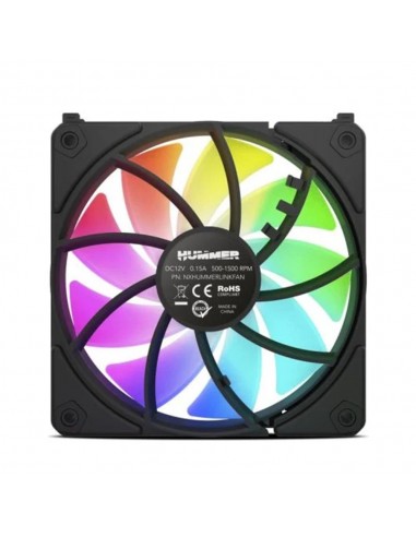 Ventilador caja nox hummer easylink argb 120mm negro