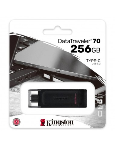 Memoria usb tipo c kingston 256gb datatraveler dt70