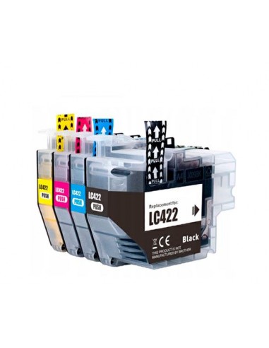 Cartucho de tinta compatible dayma brother lc422 cian 550 pag. premium
