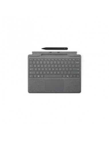 Teclado microsoft surface type + pen para surface pro10 plata