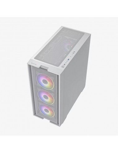 Caja ordenador gaming hiditec e - atx h2 air argb cristal templado blanco