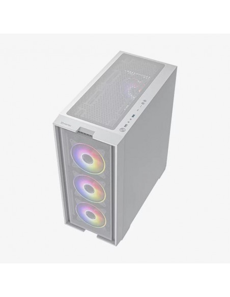 Caja ordenador gaming hiditec e - atx h2 air argb cristal templado blanco Caja ordenador gaming hiditec e - atx h2 air argb cristal templado blanco