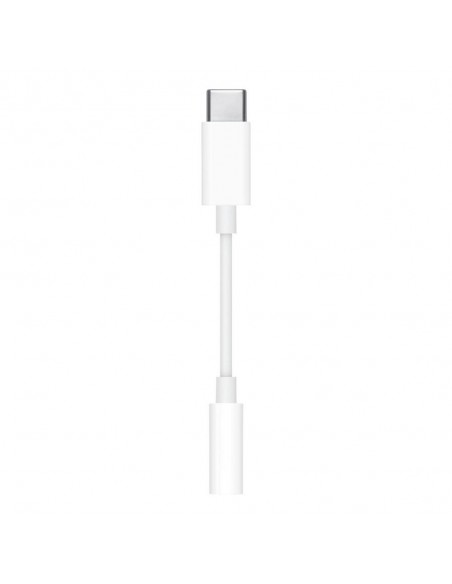 Cable usb tipo c a jack 3.5mm apple macho - hembra blanco