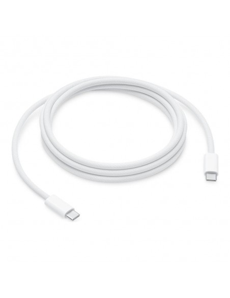 Cable usb tipo c apple 2m - macho - macho - blanco
