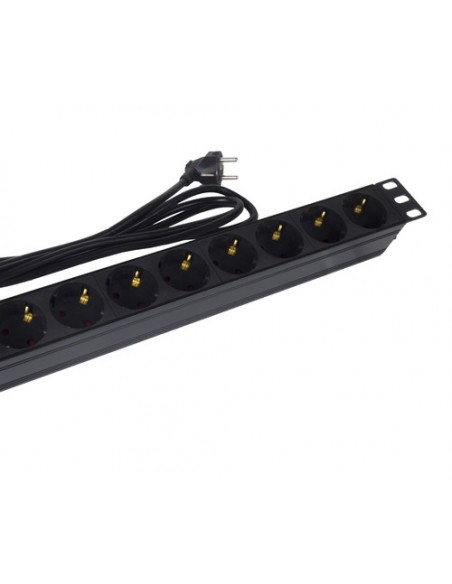 Regleta phasak 8 tomas armario rack 19 pulgadas 1.8m negro bns 3518 Regleta phasak 8 tomas armario rack 19 pulgadas 1.8m negro bns 3518