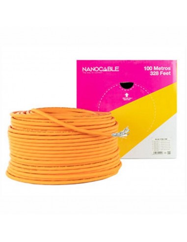 Bobina cable red lszh cat7 rj45 nanocable 100m awg23