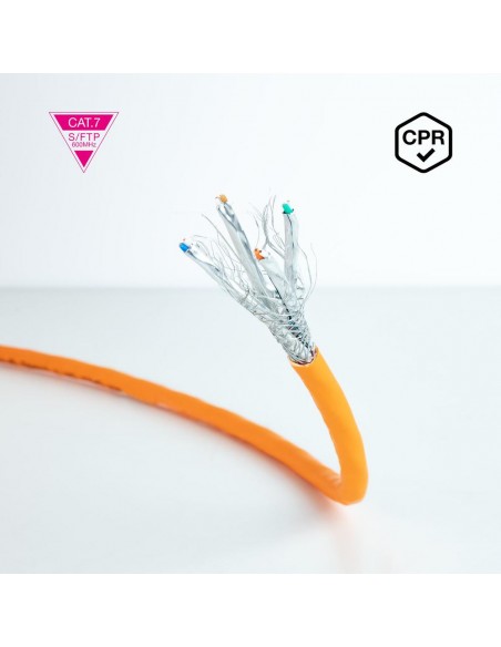 Bobina cable red lszh cat7 rj45 nanocable 100m awg23 Bobina cable red lszh cat7 rj45 nanocable 100m awg23