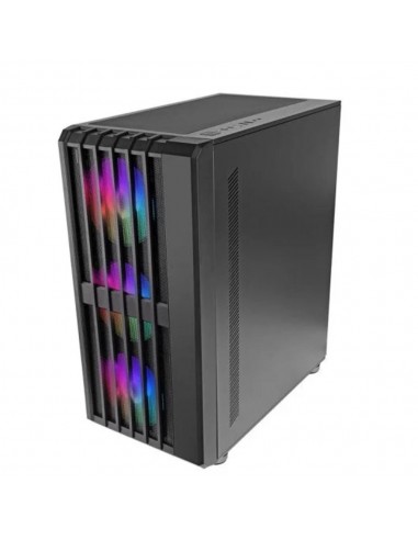Caja ordenador mars gaming mcvault atx argb cristal templado negro
