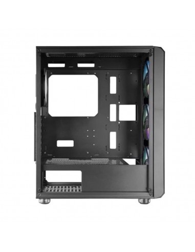 Caja ordenador mars gaming mcvault atx argb cristal templado negro