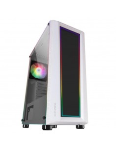 Caja ordenador mars gaming mc - art atx argb cristal templado blanco
