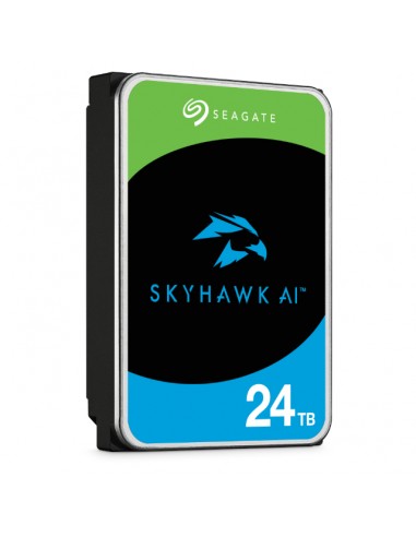 Disco duro interno hdd seagate skyhawk ai st24000ve002 24tb 3.5 pulgadas 7200rpm - 256mb - sata3