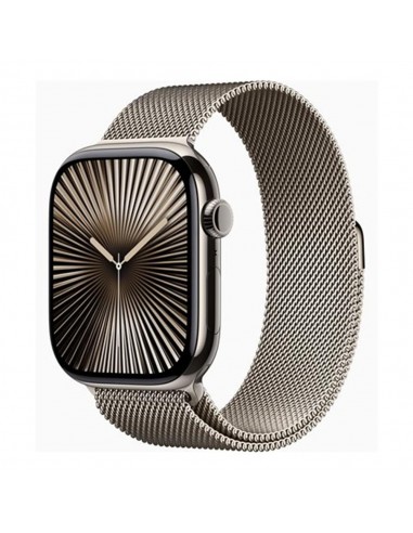 Smartwatch apple watch series 10 gps + cell 46mm natural titanium milanese loop s - m