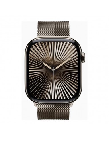 Smartwatch apple watch series 10 gps + cell 46mm natural titanium milanese loop s - m