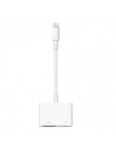 Adaptador lightning a hdmi - lightning apple macho - hembra - blanco