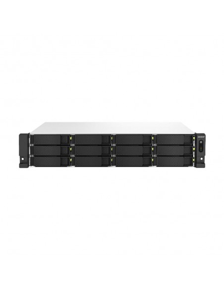 Servidor nas qnap ts - 1264u - rp - 8g 12 bahias 2u rack 8gb gigabit ethernet