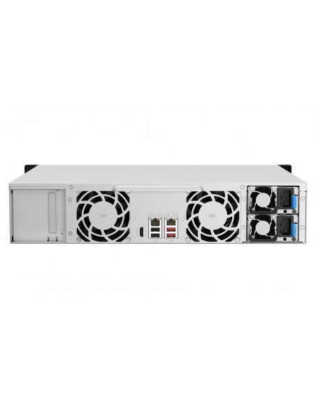 Servidor nas qnap ts - 1264u - rp - 8g 12 bahias 2u rack 8gb gigabit ethernet