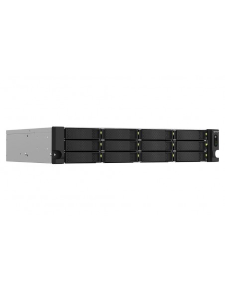 Servidor nas qnap ts - 1264u - rp - 8g 12 bahias 2u rack 8gb gigabit ethernet