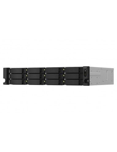 Servidor nas qnap ts - 1264u - rp - 8g 12 bahias 2u rack 8gb gigabit ethernet