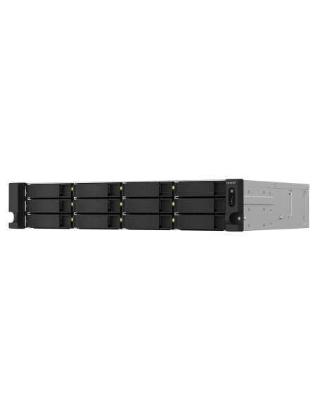 Servidor nas qnap ts - 1264u - rp - 8g 12 bahias 2u rack 8gb gigabit ethernet