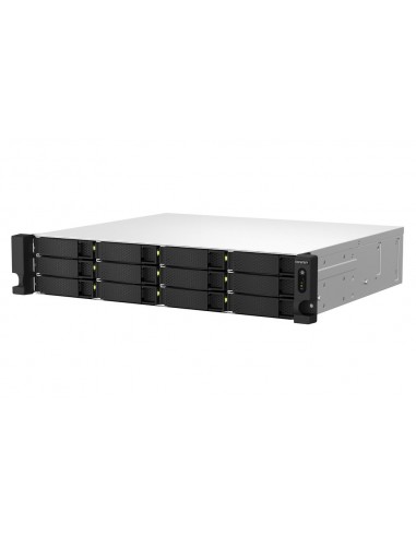 Servidor nas qnap ts - 1264u - rp - 8g 12 bahias 2u rack 8gb gigabit ethernet