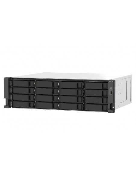 Servidor nas qnap ts - 1673au - rp - 16g 16 bahias 3u rack 16gb gigabit ethernet Servidor nas qnap ts - 1673au - rp - 16g 16 bahias 3u rack 16gb gigabit ethernet