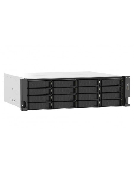 Servidor nas qnap ts - 1673au - rp - 16g 16 bahias 3u rack 16gb gigabit ethernet Servidor nas qnap ts - 1673au - rp - 16g 16 bahias 3u rack 16gb gigabit ethernet