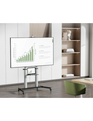 Soporte de suelo con ruedas equip vesa hasta 100 pulgadas 1000x600mm max 100kg