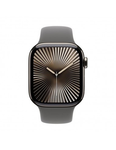 Smartwatch apple watch series 10 gps + cell 42mm natural titanium stone grey sport band s - m