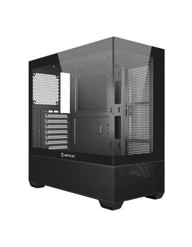 Caja ordenador gaming unykach revelat uk121801 atx cristal templado negra