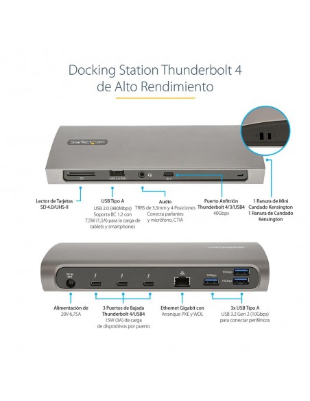 Docking station startech 11 en 1 Docking station startech 11 en 1