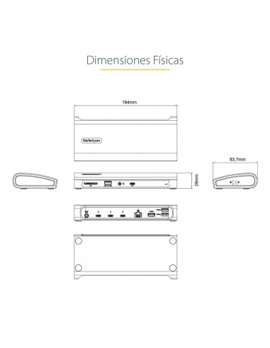 Docking station startech 11 en 1