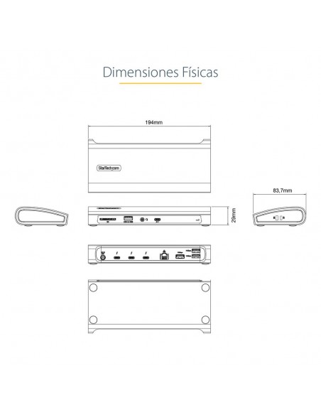Docking station startech 11 en 1 Docking station startech 11 en 1