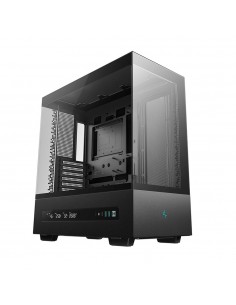 Caja ordenador gaming deepcool atx ch690 cristal templado negra