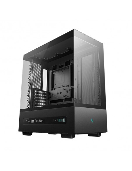 Caja ordenador gaming deepcool atx ch690 cristal templado negra