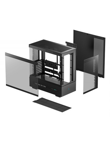 Caja ordenador gaming deepcool atx ch690 cristal templado negra Caja ordenador gaming deepcool atx ch690 cristal templado negra