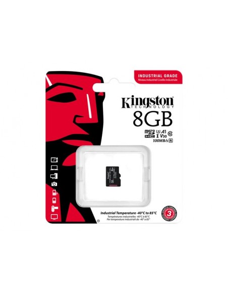 Tarjeta memoria sdhc 8gb kingston industrial uhs - i cl10 Tarjeta memoria sdhc 8gb kingston industrial uhs - i cl10