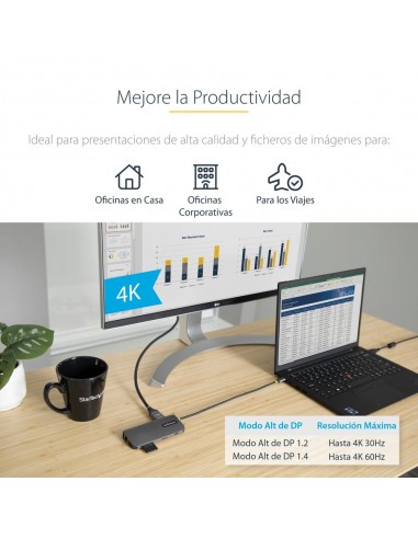 Docking station startech ubs tipo c 8 en 1