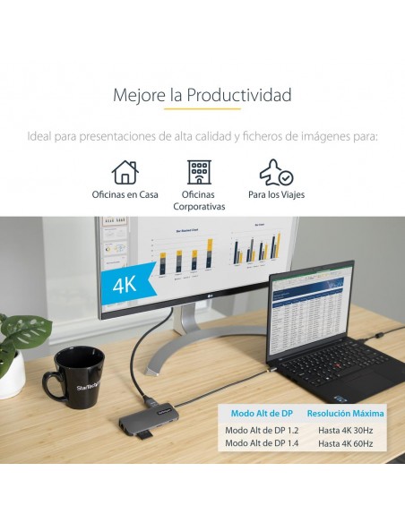 Docking station startech ubs tipo c 8 en 1 Docking station startech ubs tipo c 8 en 1