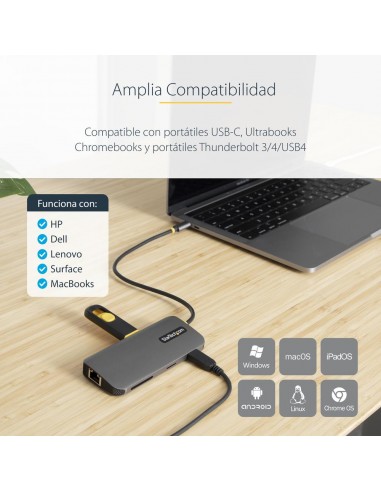 Docking station startech ubs tipo c 8 en 1