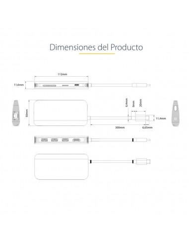 Docking station startech ubs tipo c 8 en 1