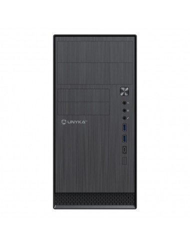 Caja ordenador unykach aero c12 matx negra