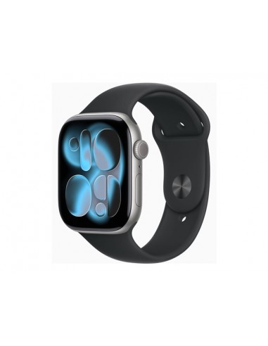 Smartwatch apple watch s11 gps + cellular 46mm space grey aluminium case black sport band - m - l